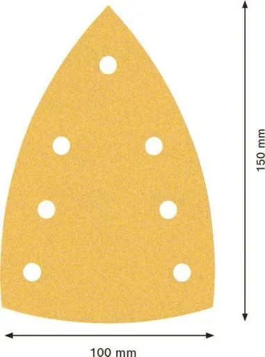 Sanding sheet C470, 100 x 150 mm, K120, 10 pieces