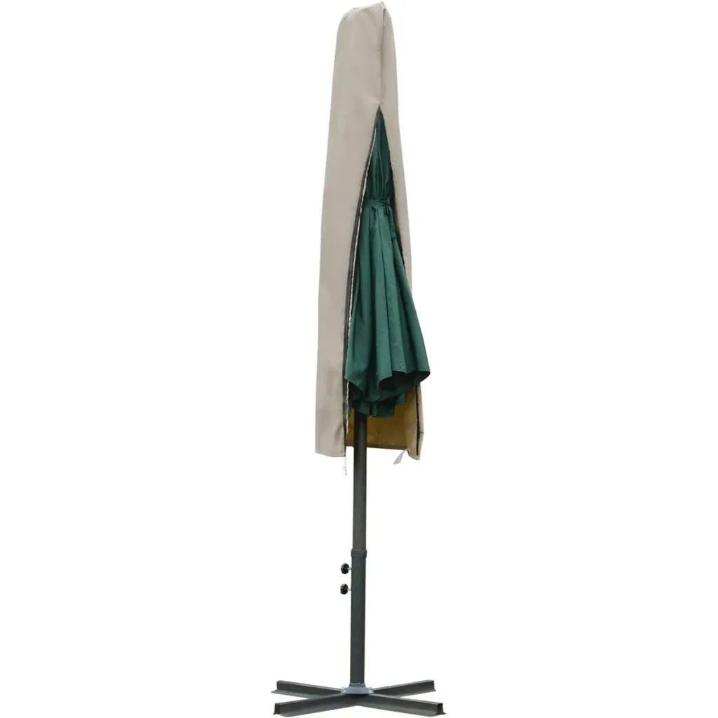 Parasol protective cover weatherproof khaki