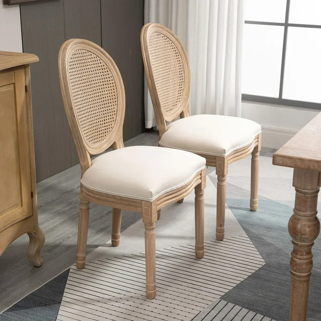 Set of 2 dining chairs 49 cm x 56 cm x 96 cm