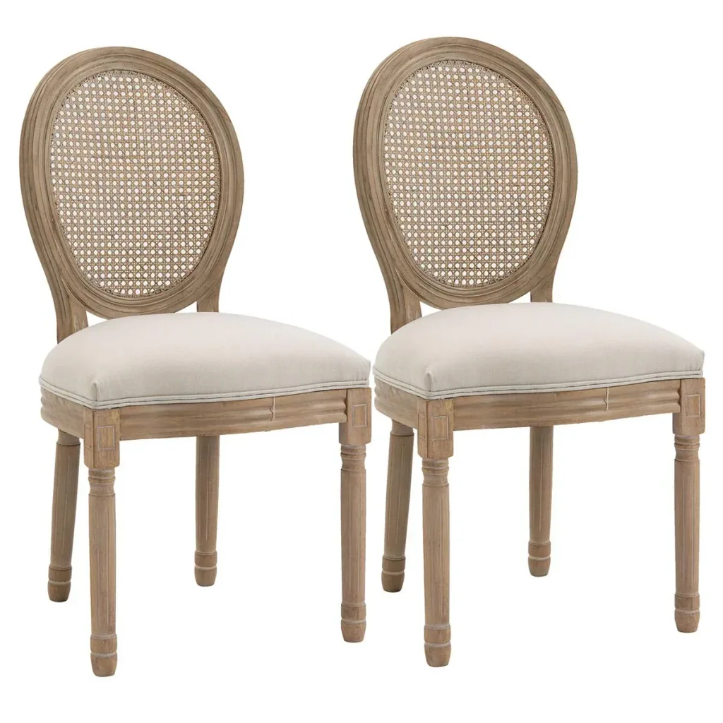 Set of 2 dining chairs 49 cm x 56 cm x 96 cm
