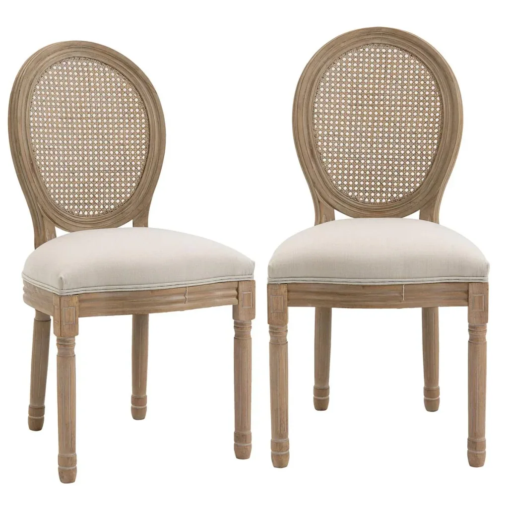Set of 2 dining chairs 49 cm x 56 cm x 96 cm