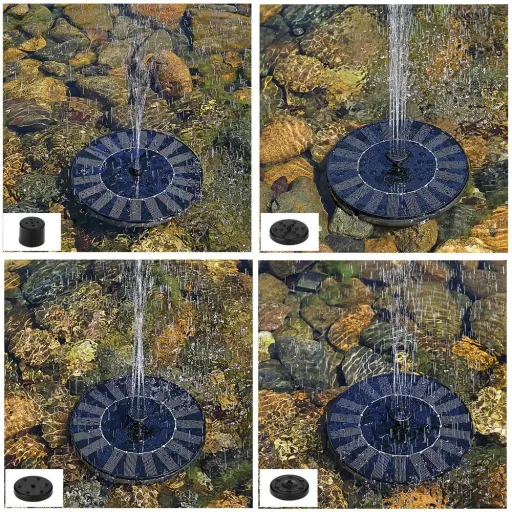 Solar fountain on solar panel 150 l/h pond fountain - solar power