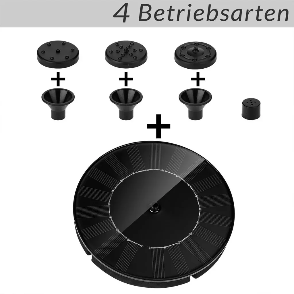 Solar fountain on solar panel 150 l/h pond fountain - solar power