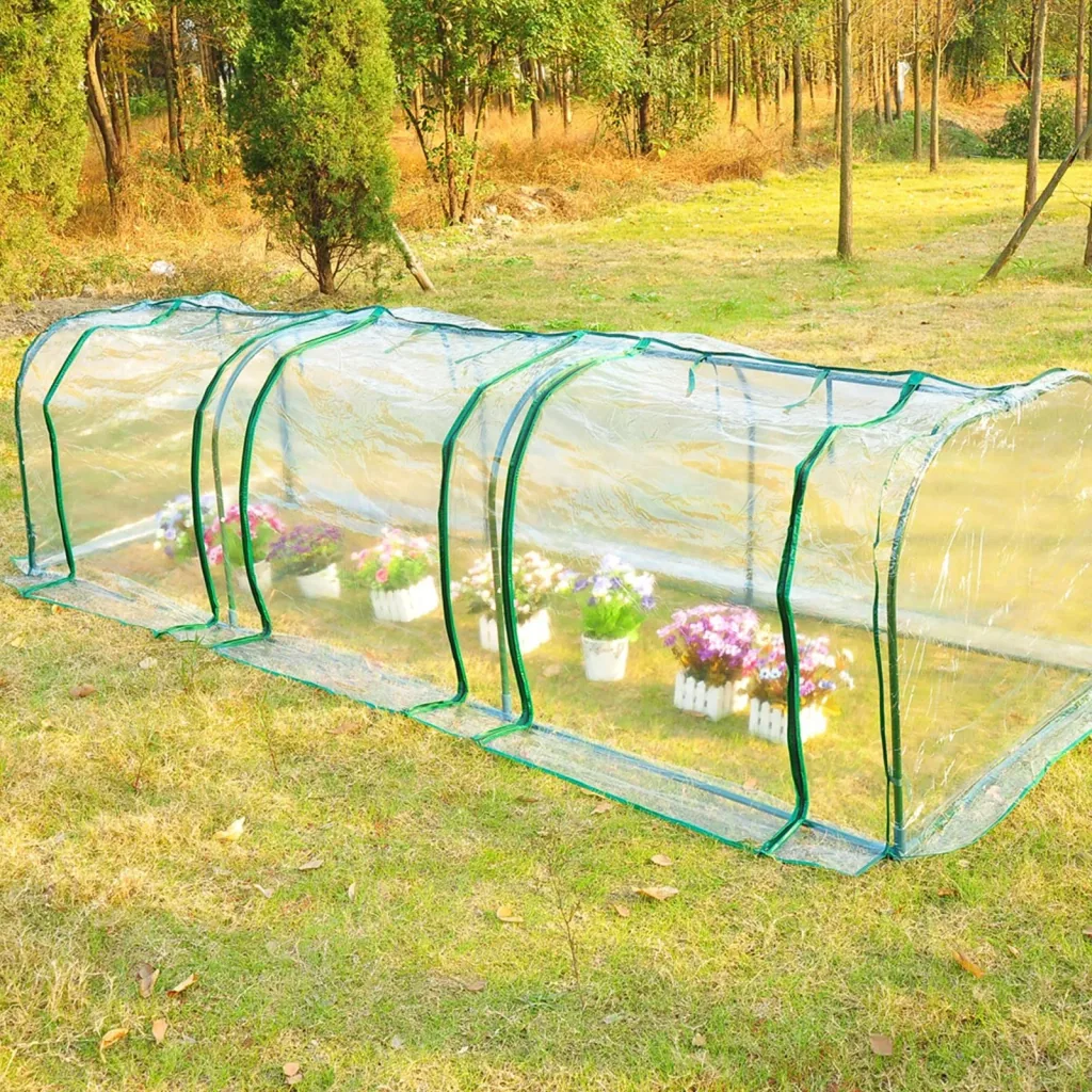Polytunnel with 3 doors