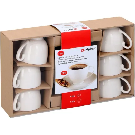 ALPINA espresso cups set of 12 white
