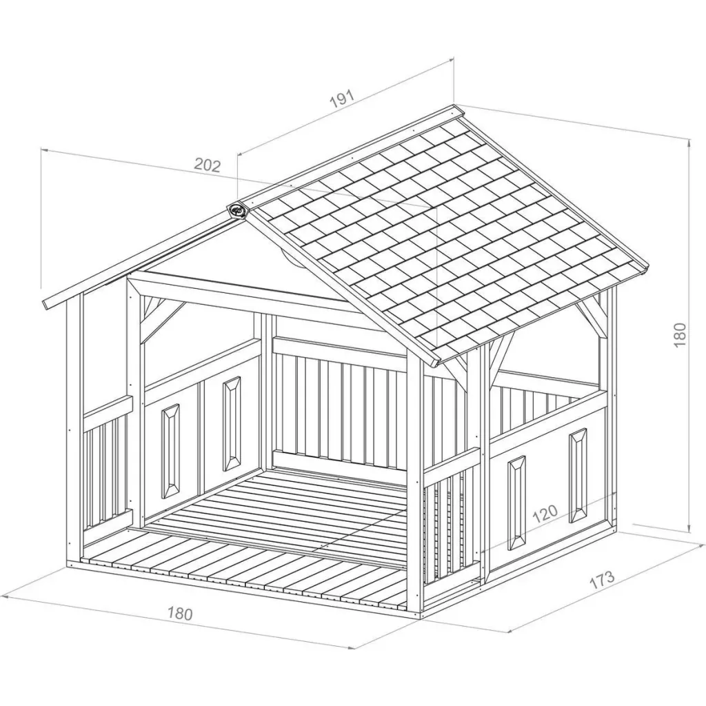 Zazou Playhouse Brown/White