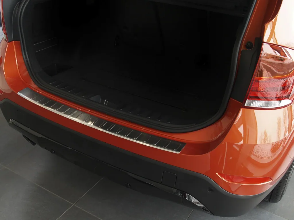 Loading sill protection BMW X1 E85 / stainless steel, built 2009-2012