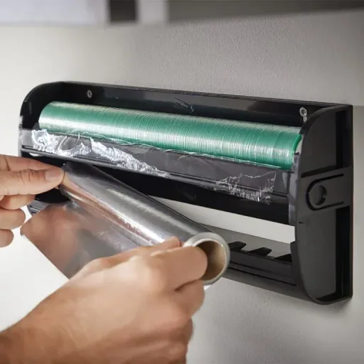 Kitchen dispenser, satin stainless steel