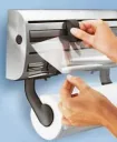 Kitchen dispenser, satin stainless steel