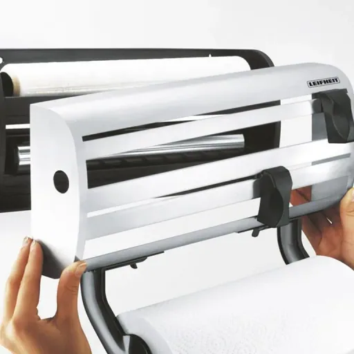 Kitchen dispenser, satin stainless steel