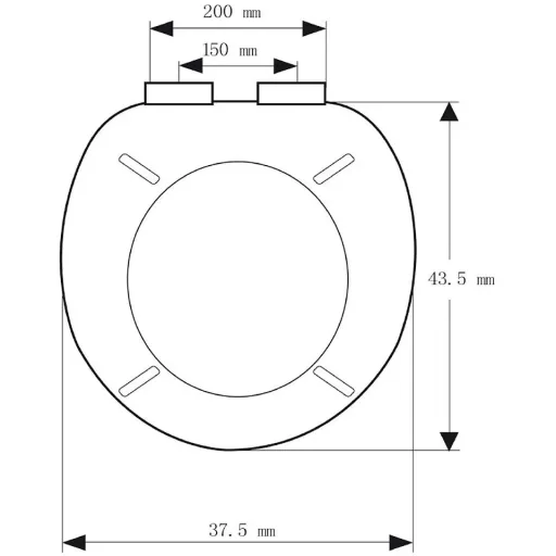 Toilet seat - closes slowly