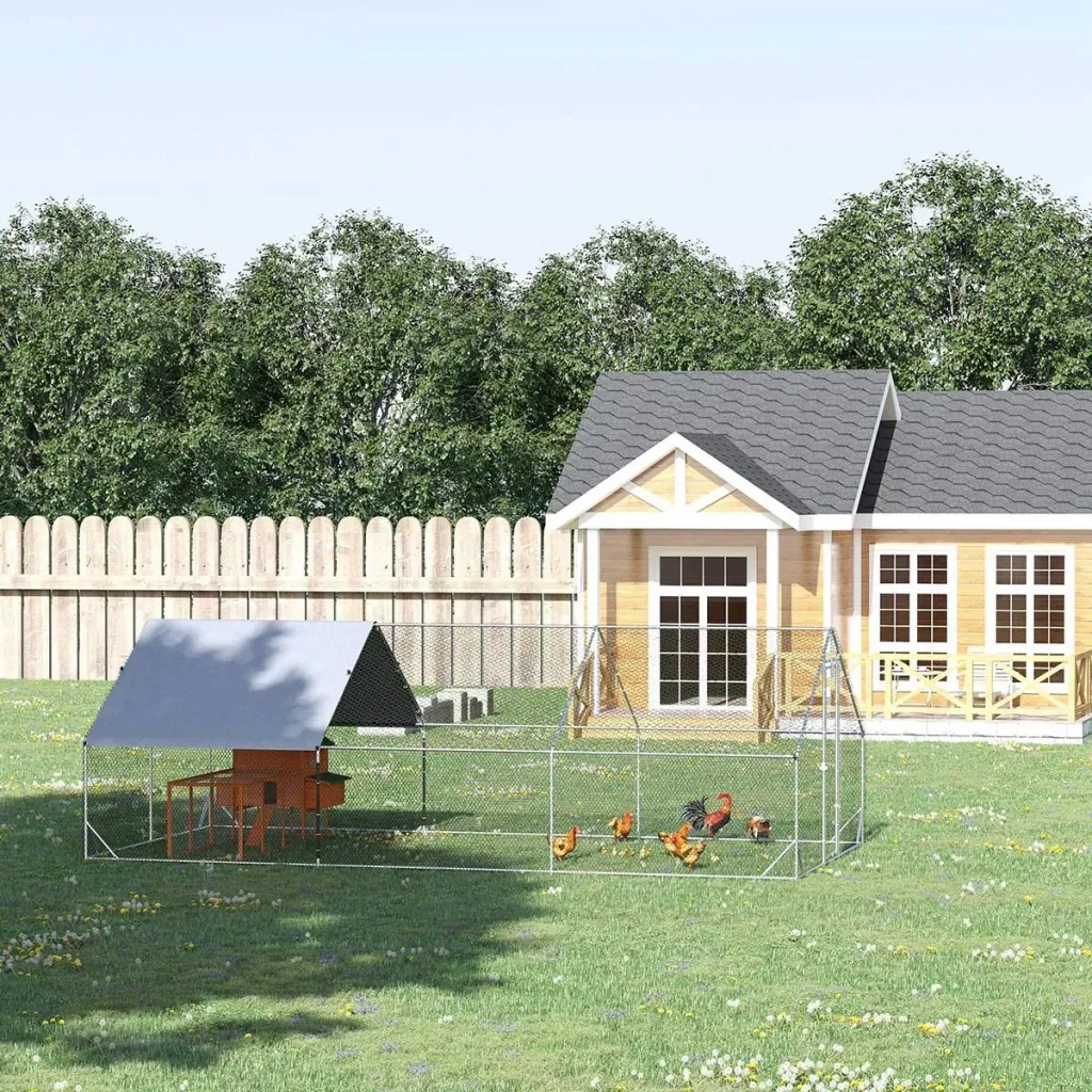 Large chicken coop, rabbit grid, chicken coop, winterproof, mobile run