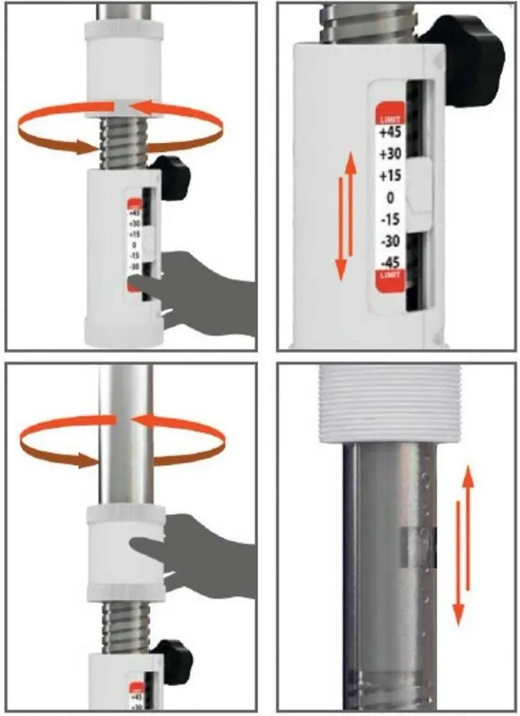 SAT flat antenna CAMP 58, 3-axis control
