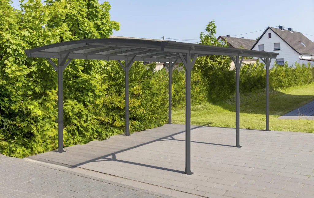 Westmann aluminium ronde boog carport en overkapping, antraciet, 505x300x220 cm