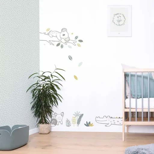 Lilipinso poster kleine kaketoe crème groen grijs