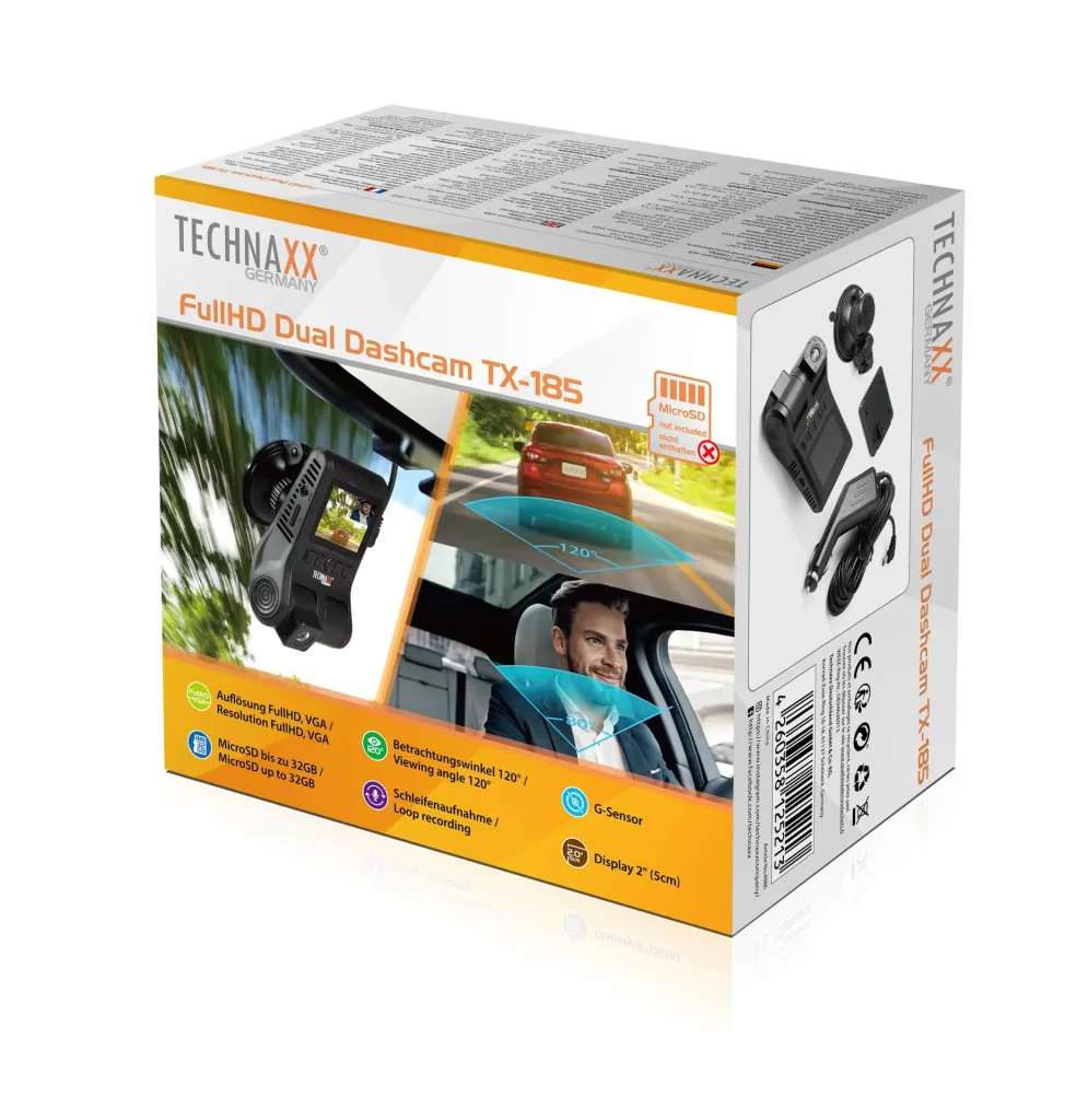FullHD Dual Dashcam "TX-185"