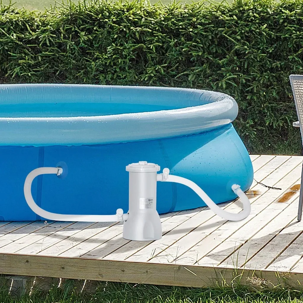 Pool-Filterpumpe - 90 W - Grau - 21 cm x 35 cm