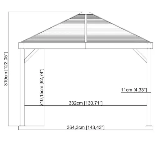 Paviljoen Sojag South Beach 12 x 12