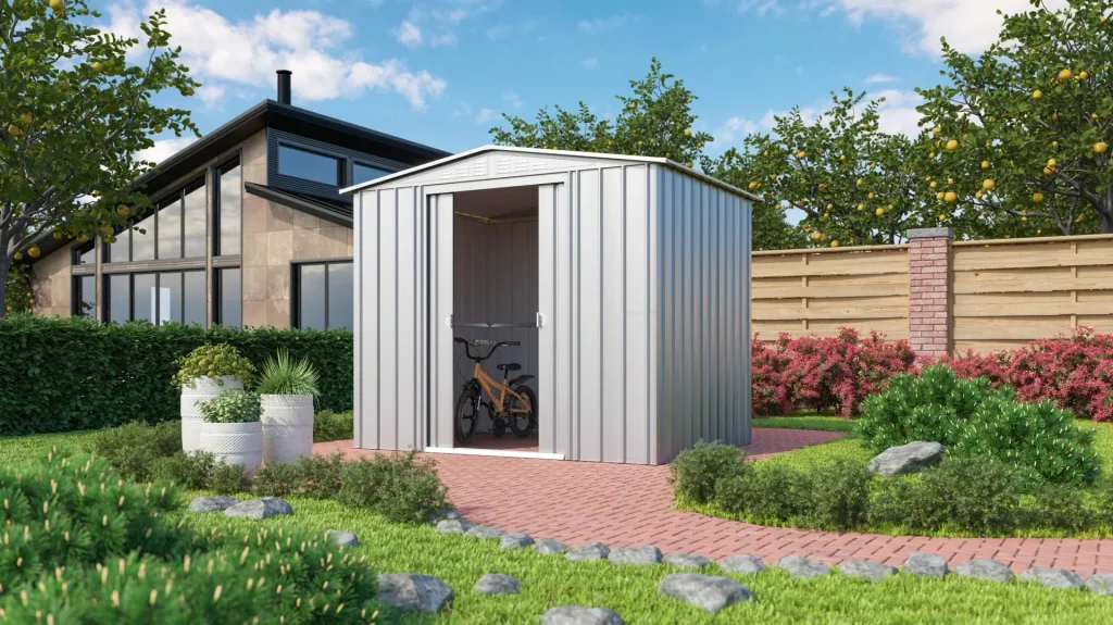Garden Manager Dream 86 H 178 tool shed, metallic