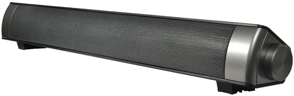 Soundbar with audio connection and TV mount