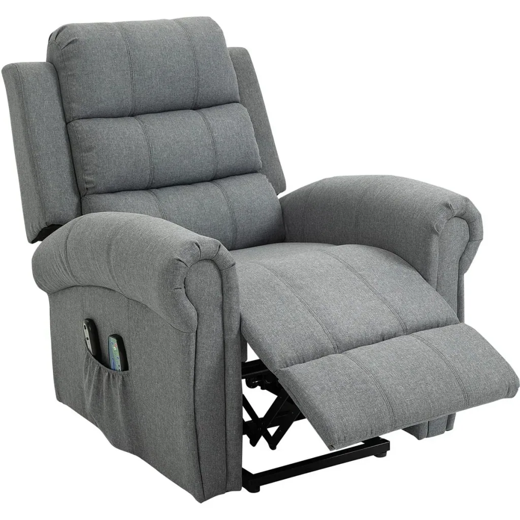 Massage chair Massage chair Stand-up function Heat function Remote control Linen 98 x 96 x 105 cm
