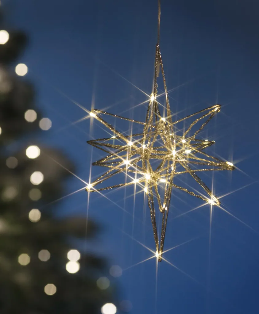 3D star with 25 micro LEDs