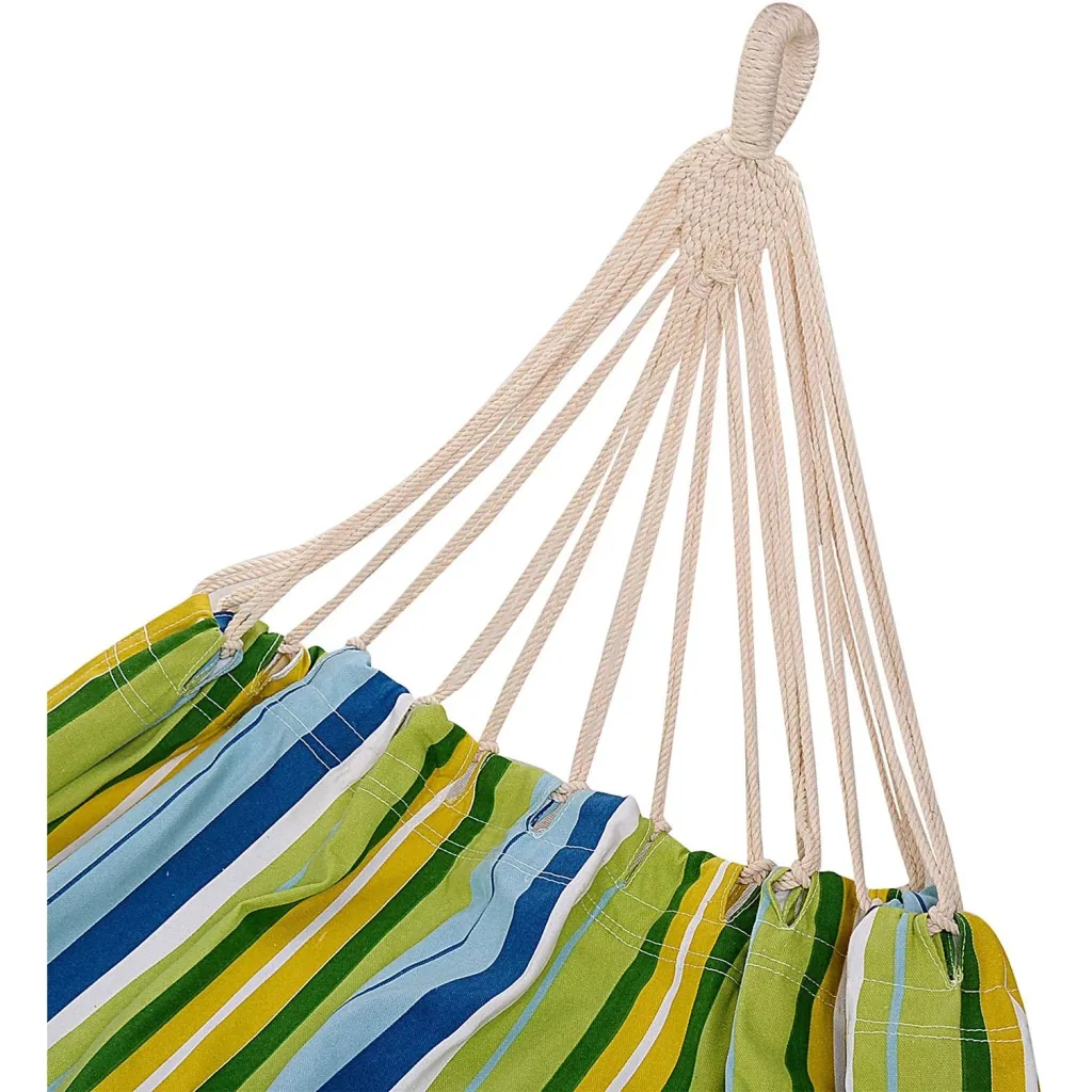 Hammock 210x145cm multi-person 210kg green-yellow-blue