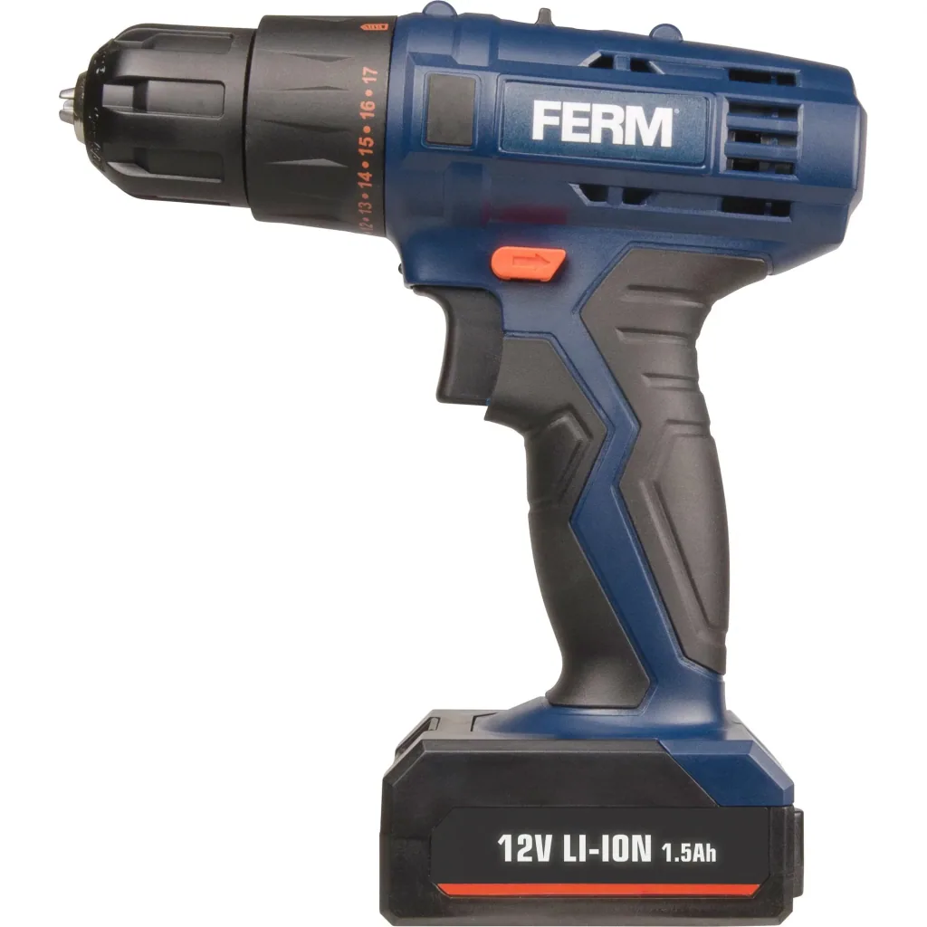 CDM1119 Li-Ion Cordless Drill - 12V/1.5Ah - LED Work Light - Incl. Charger and 2 Batteries - Two Double