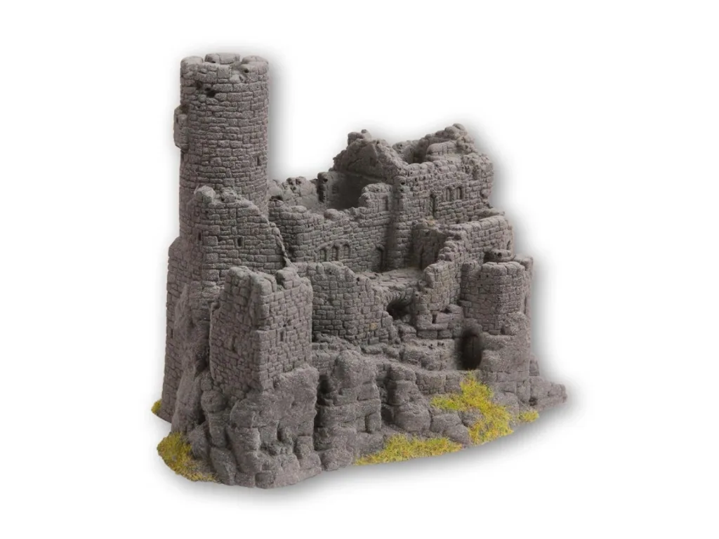 Burgruine, 15.5 x 10 cm, 12 cm long