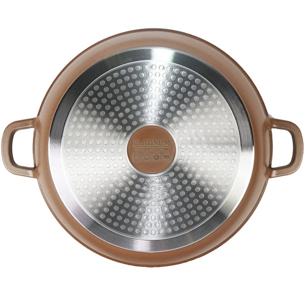 Cooking pot - with lid - 20 cm - copper