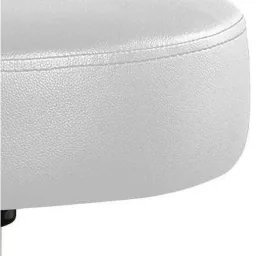 Swivel chair - stool - with - upholstered - seat - in - white