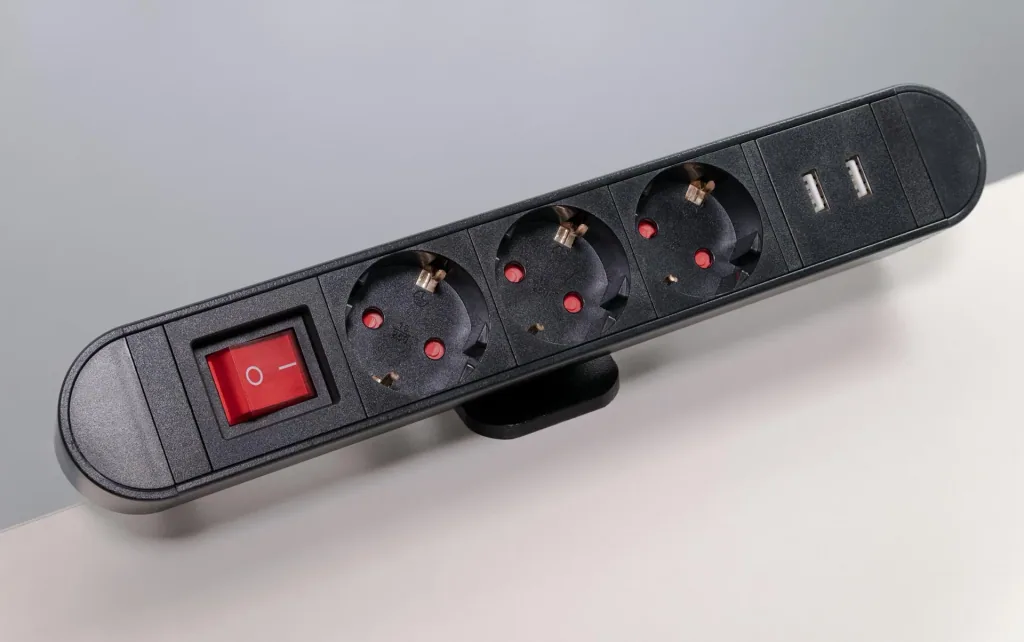 Desk energy center with 2 USB charging ports