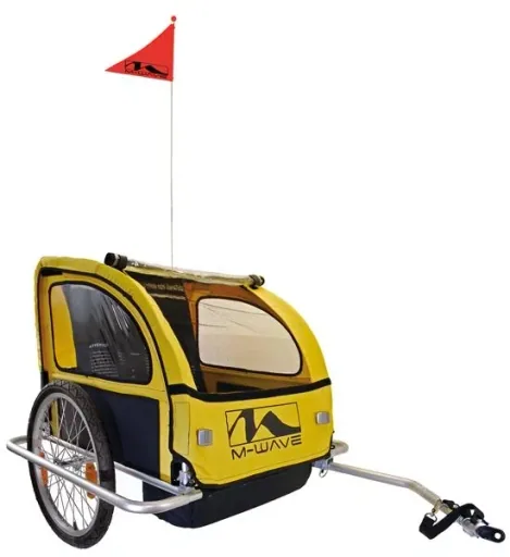 Aluminum child/luggage bike trailer