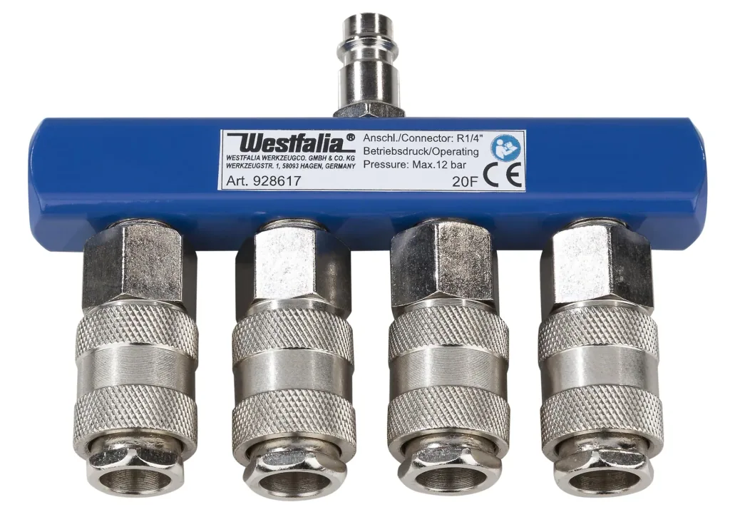 4-way pressure distributor quick connection