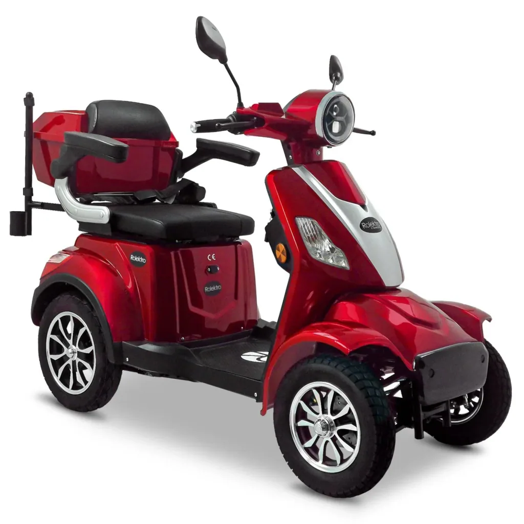 E-Quad 25 V3 Lithium Rot, 1,000 Watt + drink holder