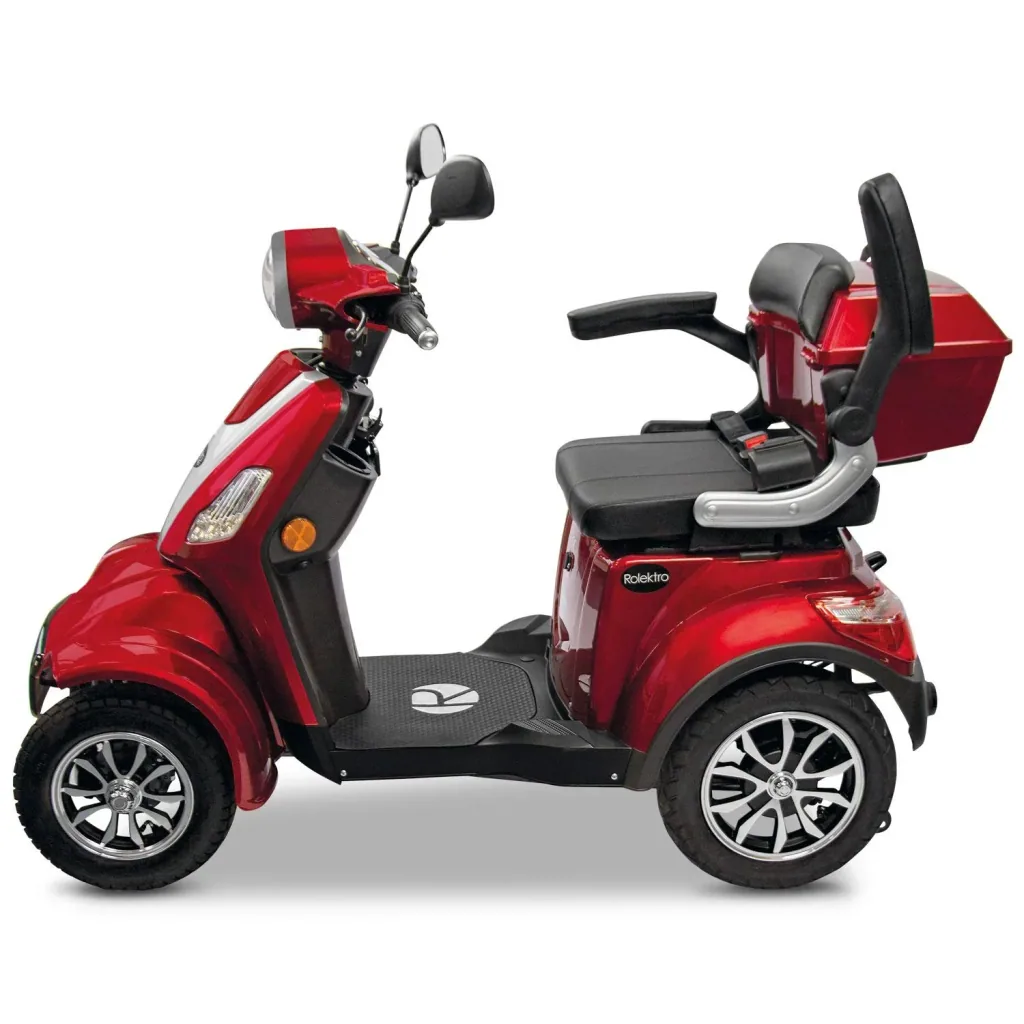 E-Quad 25 V3 Lithium Rot, 1,000 Watt + drink holder