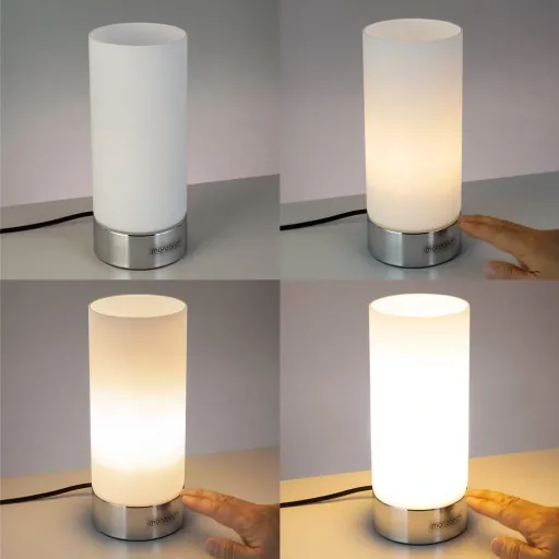 Table lamp set of 2 Golau white