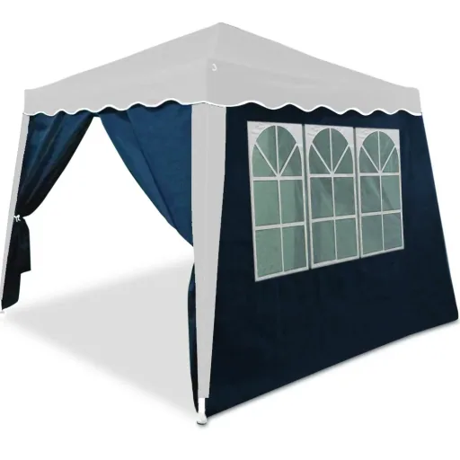 Side wall for Capri folding gazebo 2x blue