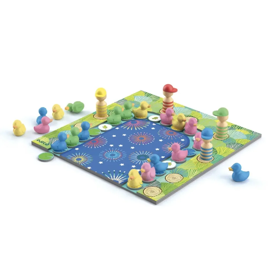 Djeco Bordspellen, strategiespel, coördinatiespel Lucky Ducky
