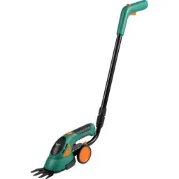 Accu grass and shrub shears with handle and wheels - 85 cm - Includes battery and charger