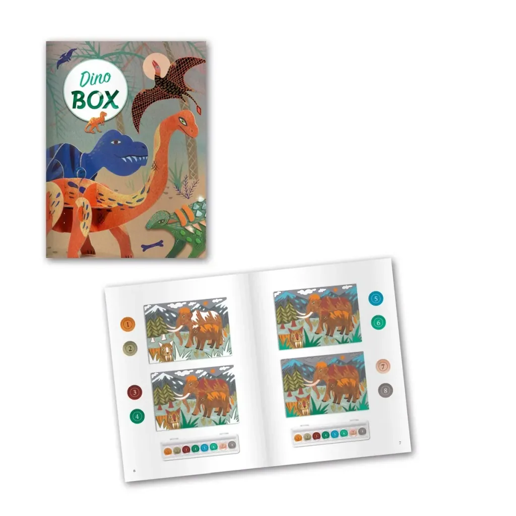 Djeco Knutselset, creativiteitsset, multi-activiteitenset - Dinosaurussen