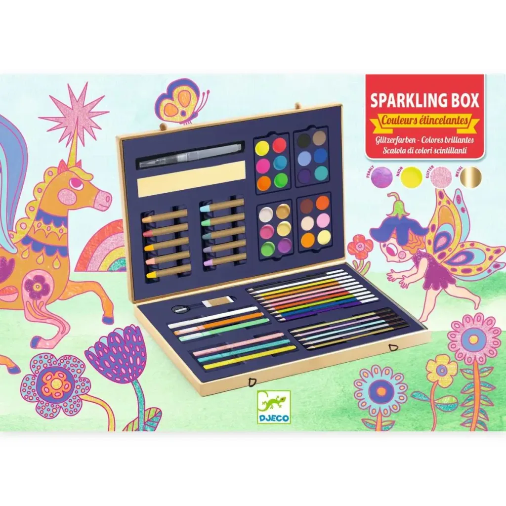 Djeco grote glitterverfdoos