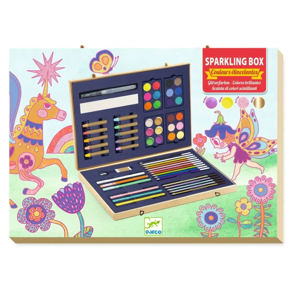 Djeco grote glitterverfdoos