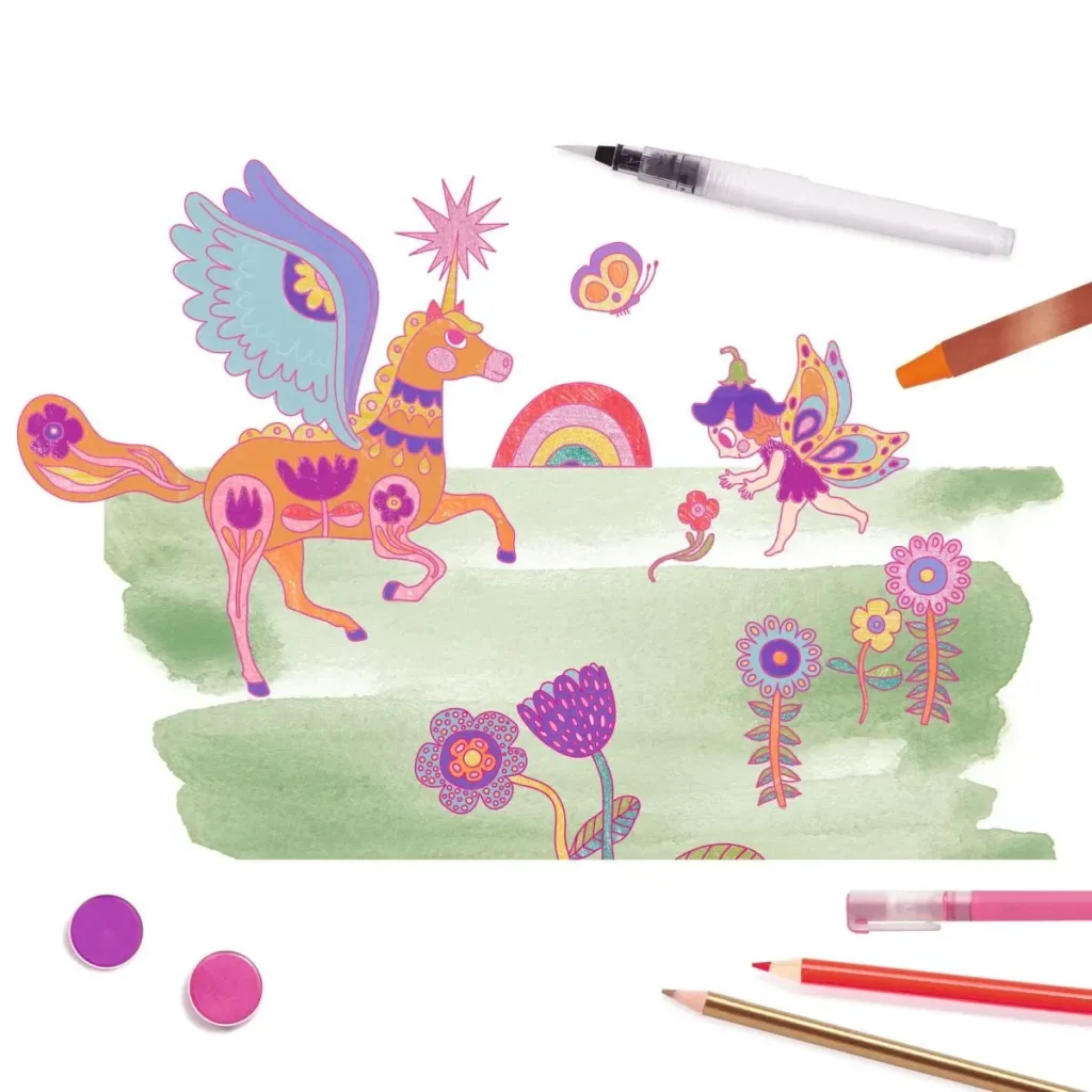 Djeco grote glitterverfdoos