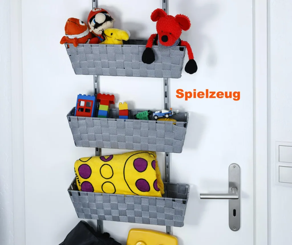 Door shelf "Adria", 5 levels, grey