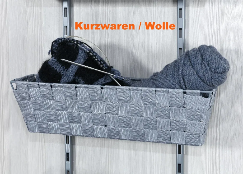 Door shelf "Adria", 5 levels, grey