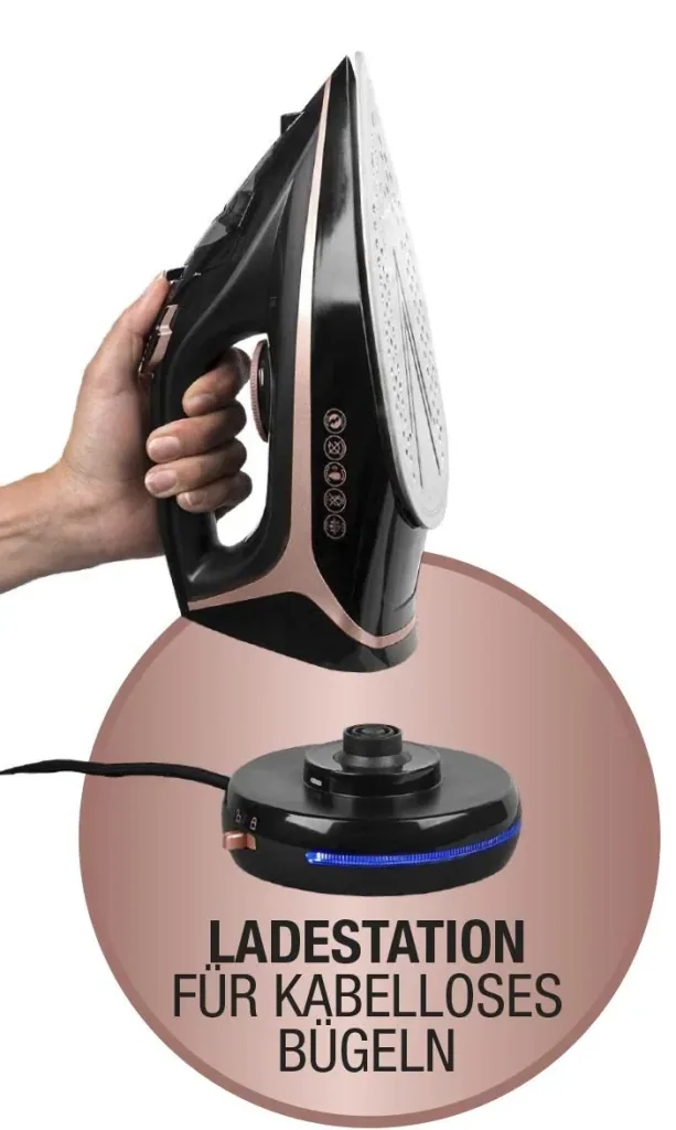 Cordless steam iron, 2600 watts