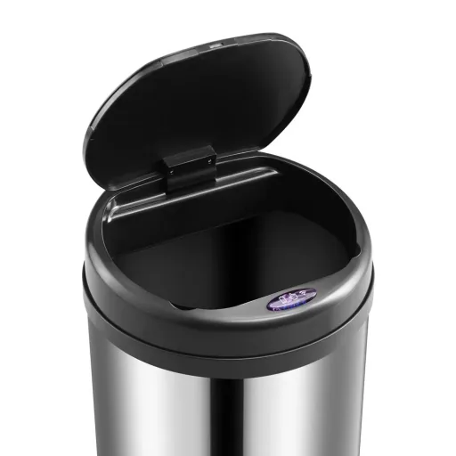 Automatic stainless steel trash can with sensor - 56 L - Silver
