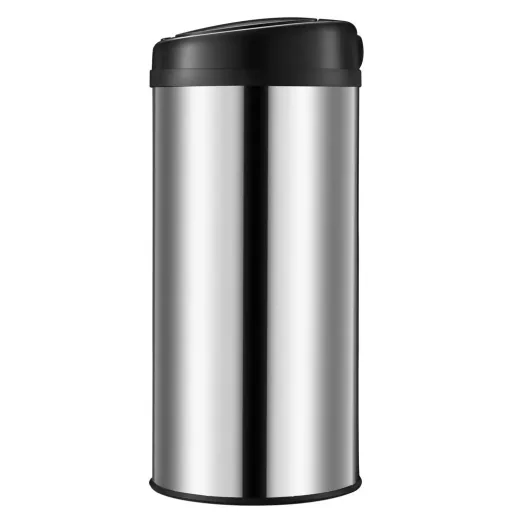 Automatic stainless steel trash can with sensor - 56 L - Silver