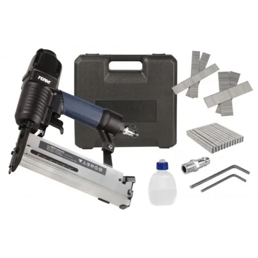 ATM1051 Pneumatic Tacker - 4-7 Bar - Soft Grip - DIN and Orion connection - Incl. 100 staples (40mm), 300 nails (20, 30,
